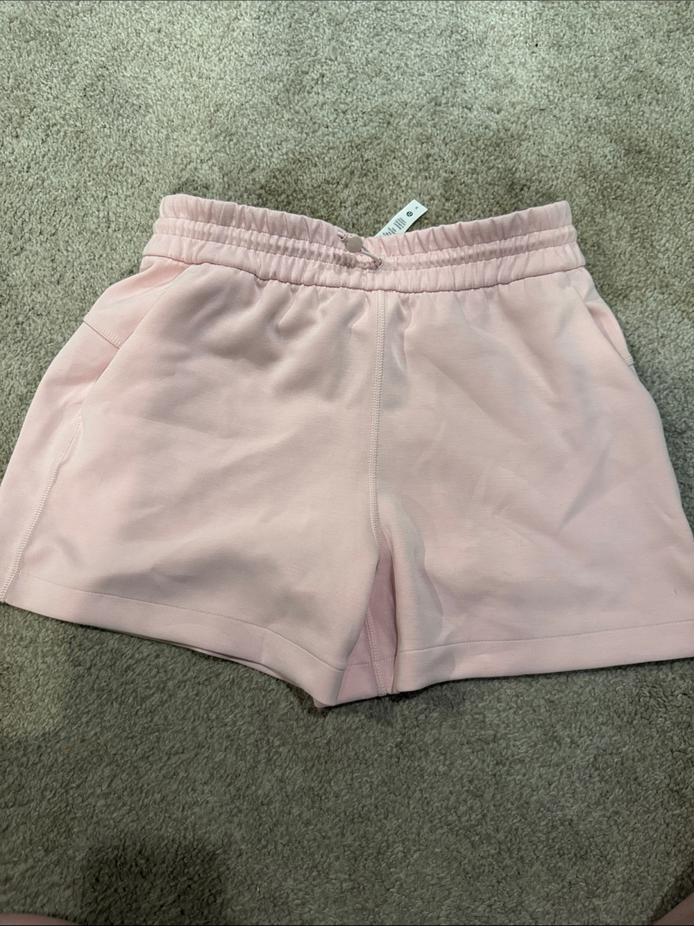 lululemon athletica Light Pink Drawstring Athletic Shorts
